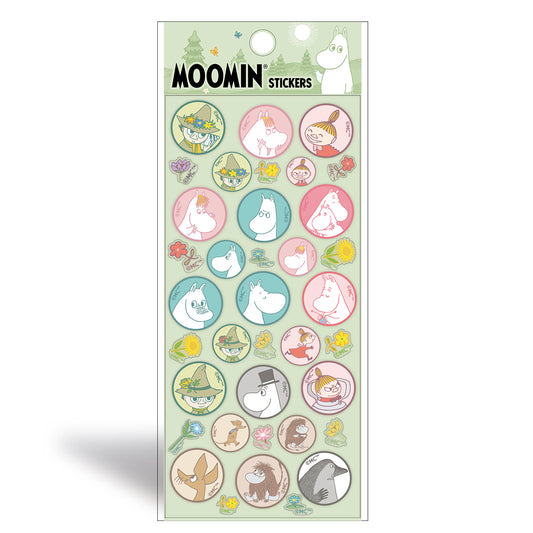 Moomin Journal Sticker Sheet - Bubble Green
