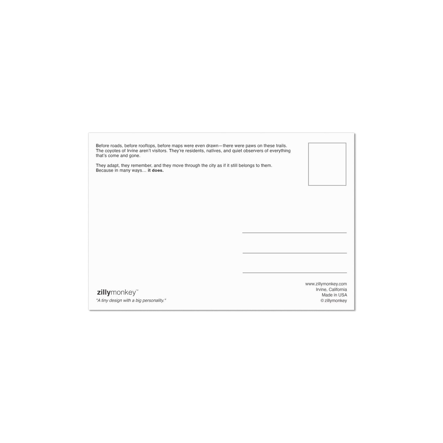 Civic Slicks Irvine Postcard