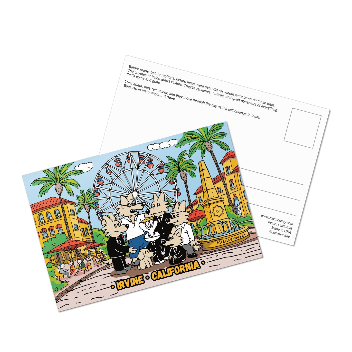 Civic Slicks Irvine Postcard