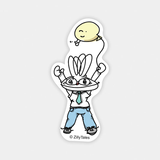 4ERs Nerd with Balloon Sticker