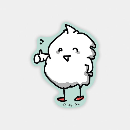 Ghost Thumbs Up Sticker