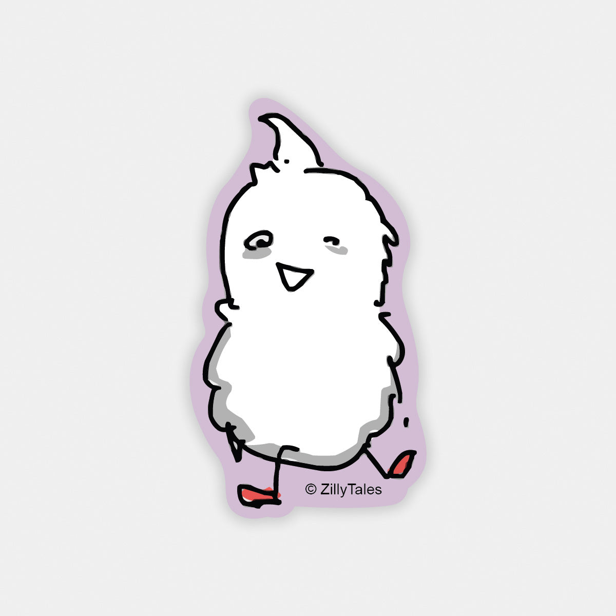 Ghost Smiling Sticker