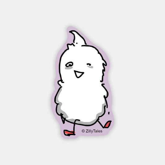 Ghost Smiling Sticker