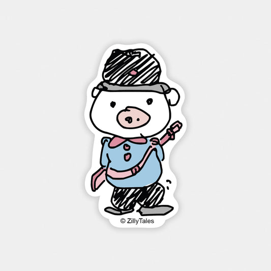 Puff in Uniform Sticker