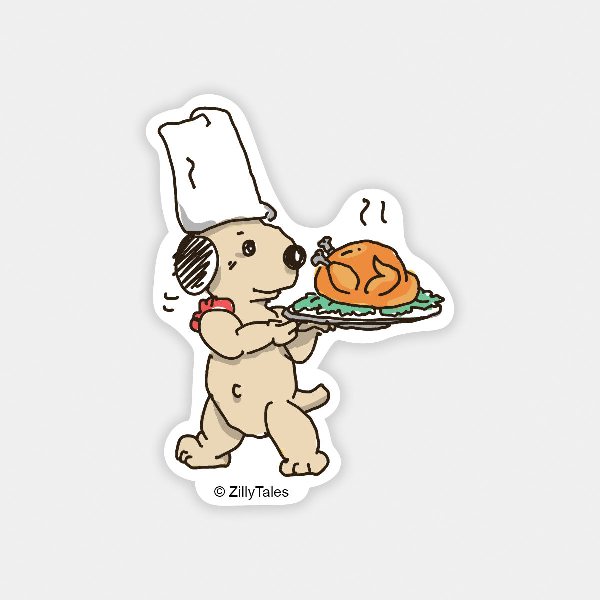Scout with Turkey Sticker