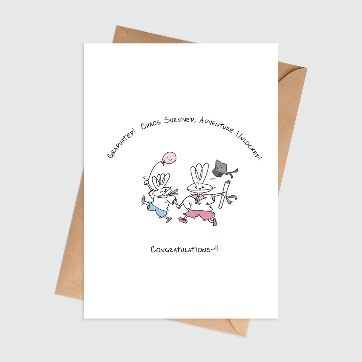 Chaos Survived, Adventure Unlocked Graduation Card