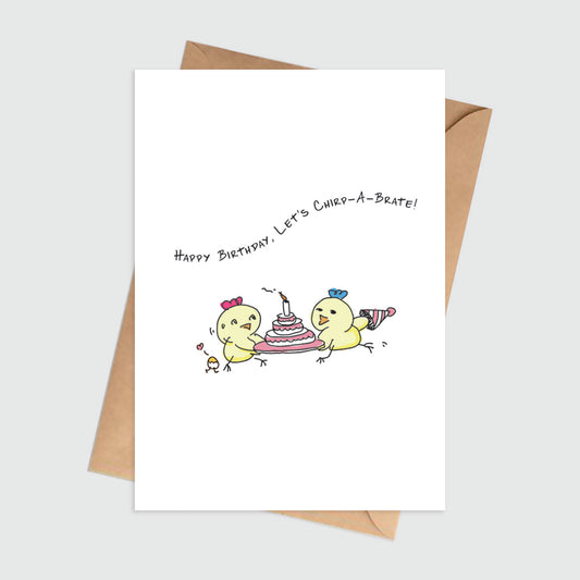Let’s Chirp-A-Brate Birthday Card