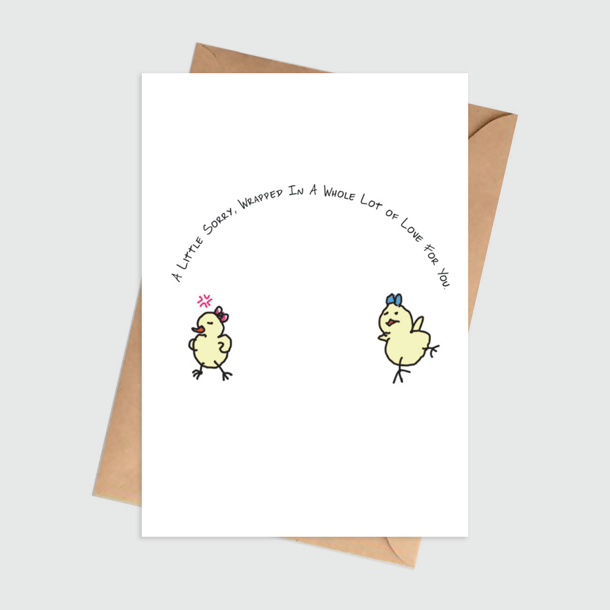 Little Sorry Wrapped In Lots of Love Sorry Card