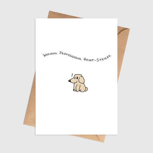 The Professional Heart Stealer Love Card