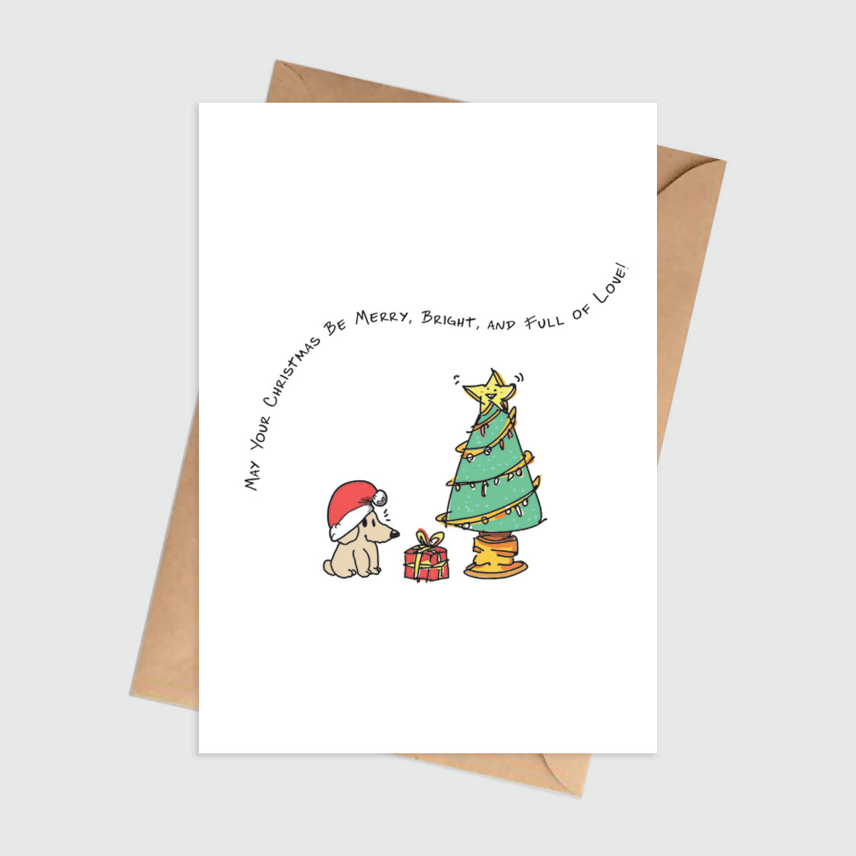 Every Tree Shines Brighter With Love Christmas Card